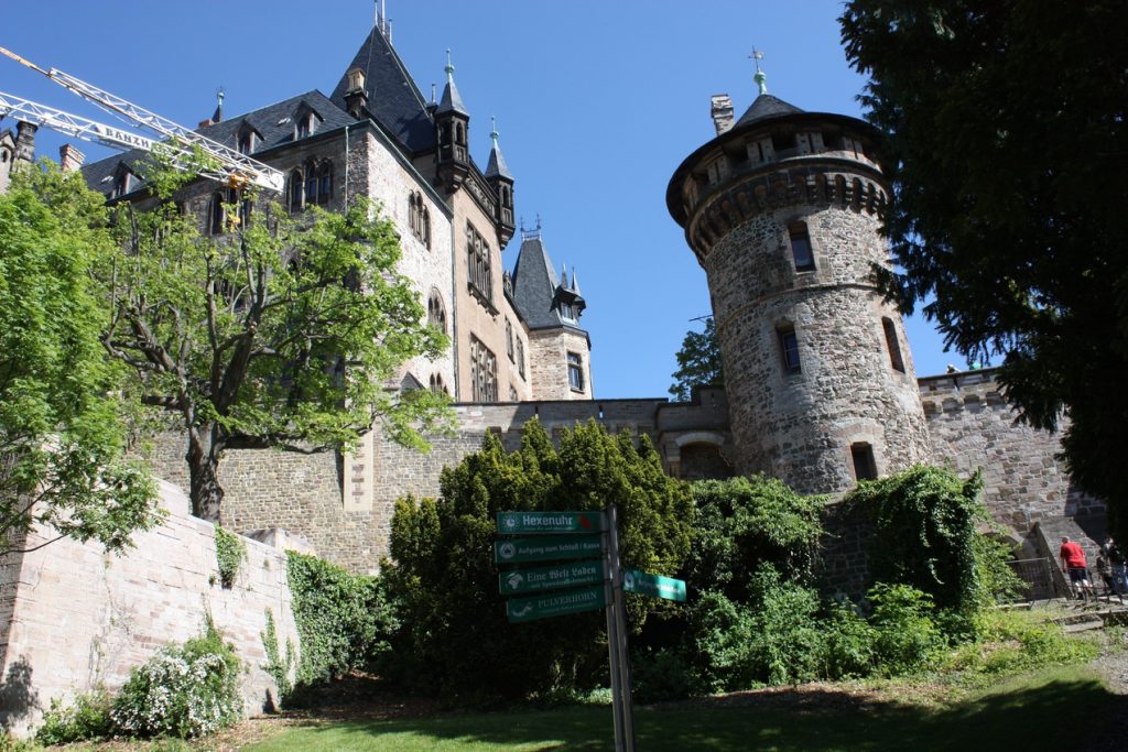 Eingangsbereich des Schlosses Wernigerode.